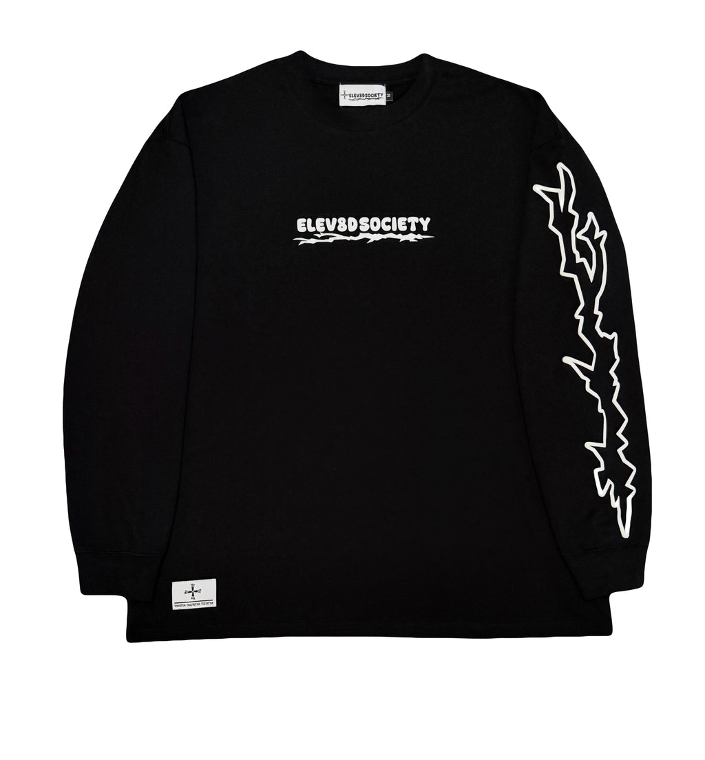 "ELEV8DSOCIETY" Long Sleeve Tee