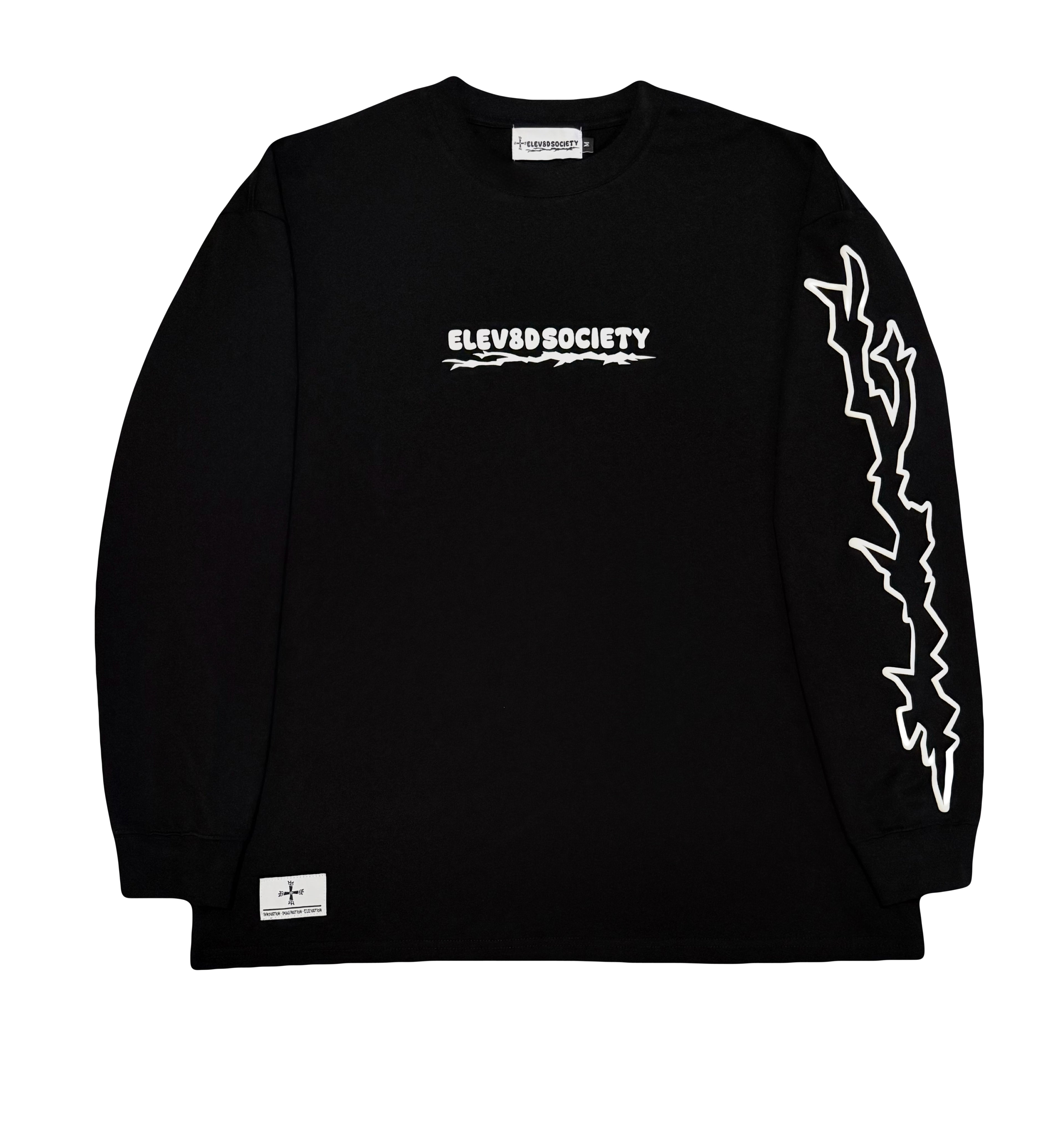"ELEV8DSOCIETY" Long Sleeve Tee