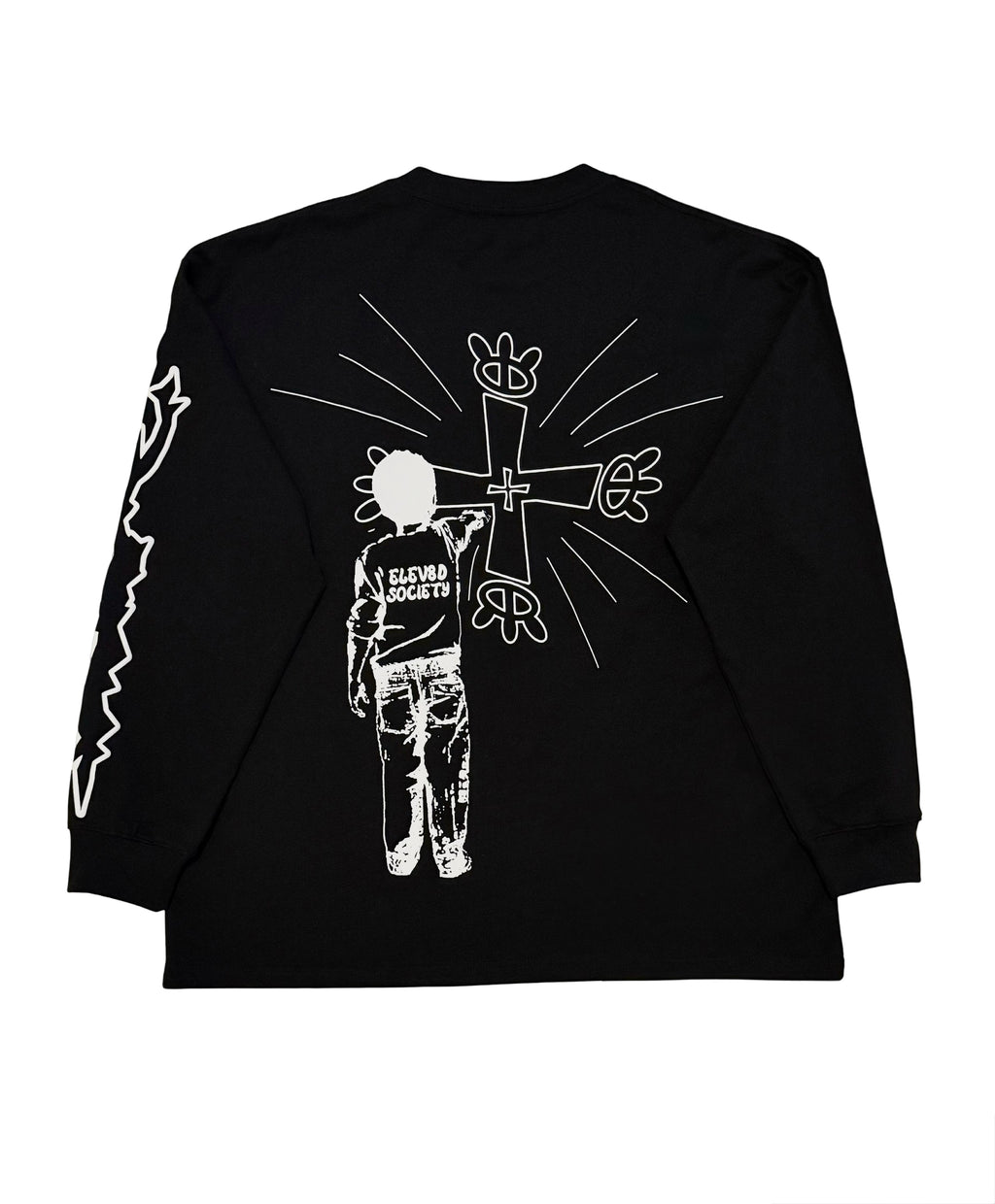 "ELEV8DSOCIETY" Long Sleeve Tee