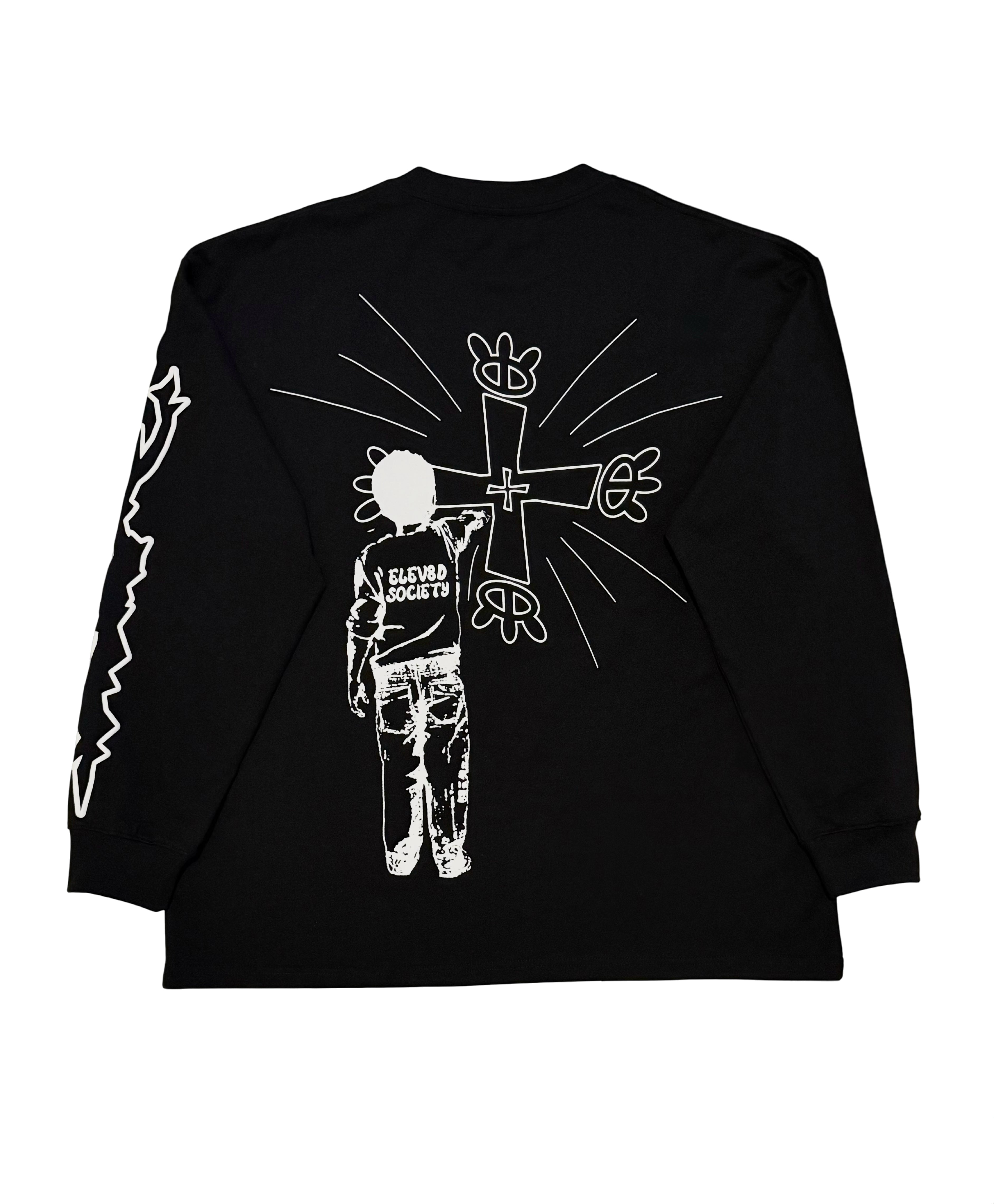 "ELEV8DSOCIETY" Long Sleeve Tee